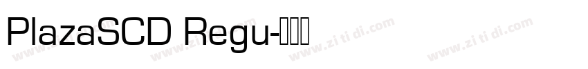 PlazaSCD Regu字体转换